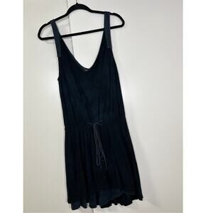 Gypsy 05 Navy Blue Boho Mini Dress Size S – Silk Blend, Festival Style Y2k